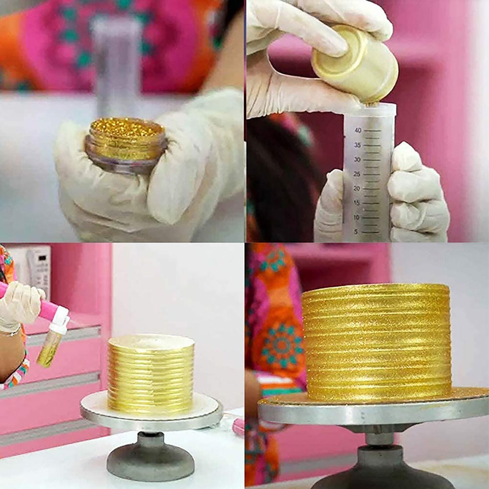 Manual ABS Airbrush Cake Decorating Tool Set Baking Tools For Cupcakes Desserts