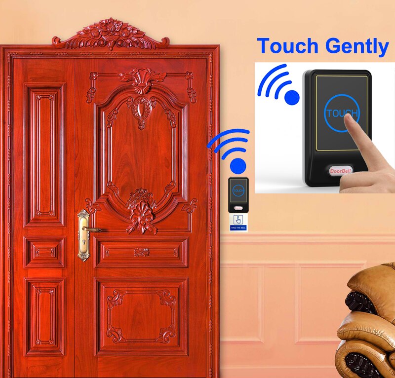 free Waterproof 28 Songs Wireless Remote Control Outdoor Transmitter 1 Indoor Receiver Door Bell Doorbells
