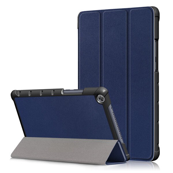 GLIGLE pokrowiec na Tablet do Huawei MediaPad M5 Lite 8 ( JDN2-AL00/JDN2-W09) pokrowiec ochronny na całe ciało + Led + dotykowy długopis: dark blue