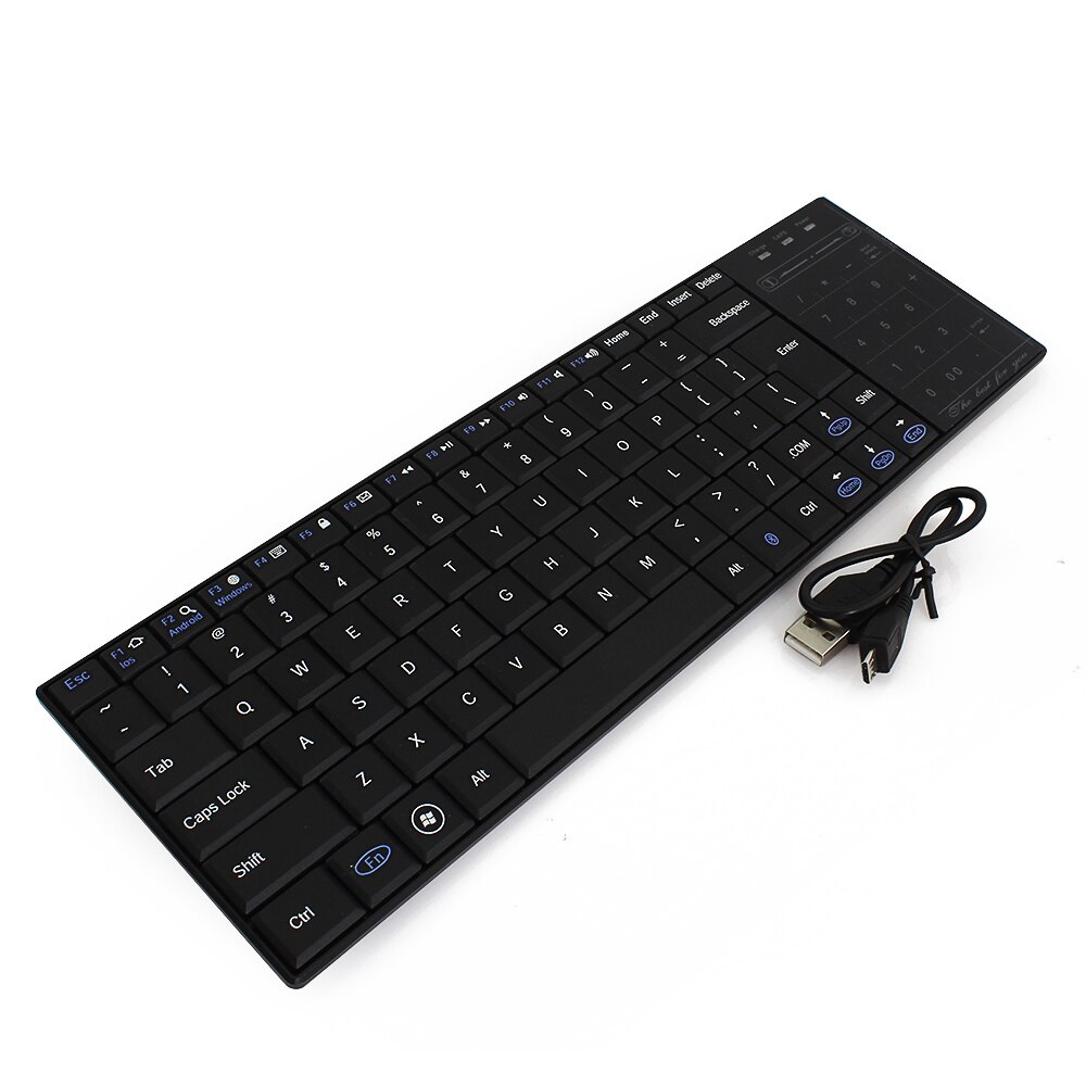 SeenDa Rechargeable Bluetooth Keyboard with Touch Pad Mouse Silent Click Bluetooth Keyboard for IOS/Android/Windows iPad Phone