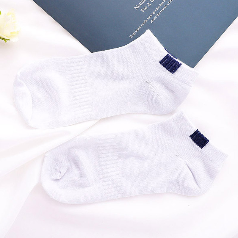 10 Stuks = 5 Paar/partij Zomer Katoen Man Korte Sokken Mode Ademende Man Boot Sokken Comfortabele Casual Sokken Mannelijke Witte: Bailan 5pair