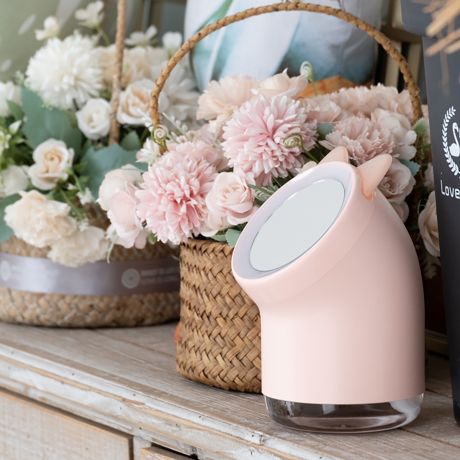 4#  Mini-tragbare luftkühler/klimaanlagen, multifunktions-luftbefeuchter und luftreiniger, 7- farbige LED-beleuchtung, usb-anschluss, tischventilator für zuhause
