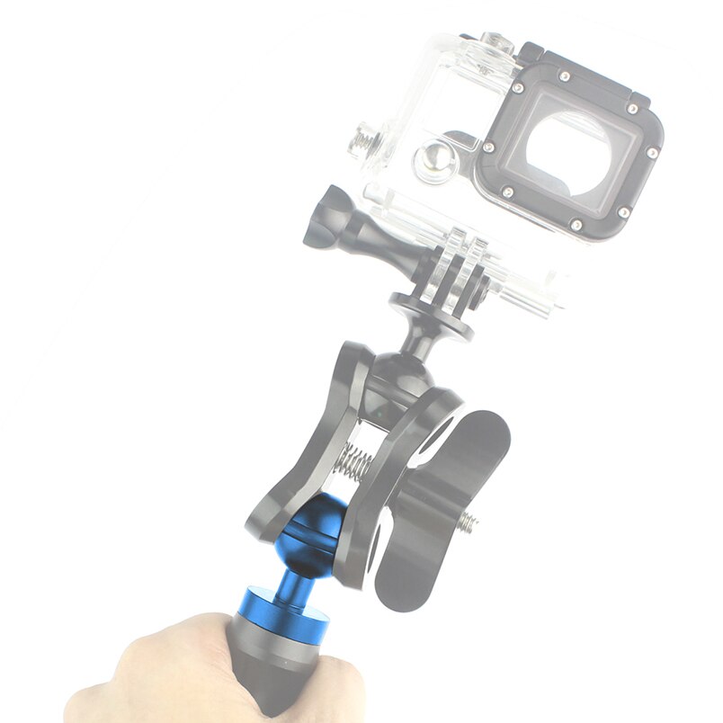 CNC Aluminium Tauchen Licht Arm Ball Kopf Adapter Flash Halterung Heißer Schuh Für GOPRO HERO 6/5/4/3 Sport Kamera DSLR Teile
