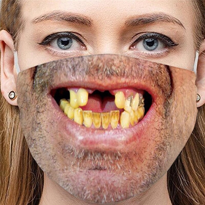 18 tipos adultos Anti-polvo Arena de escape protector solar divertido cara boca tapas bufanda transpirable ciclismo caras protección Mondkapjes Wasbaar: N