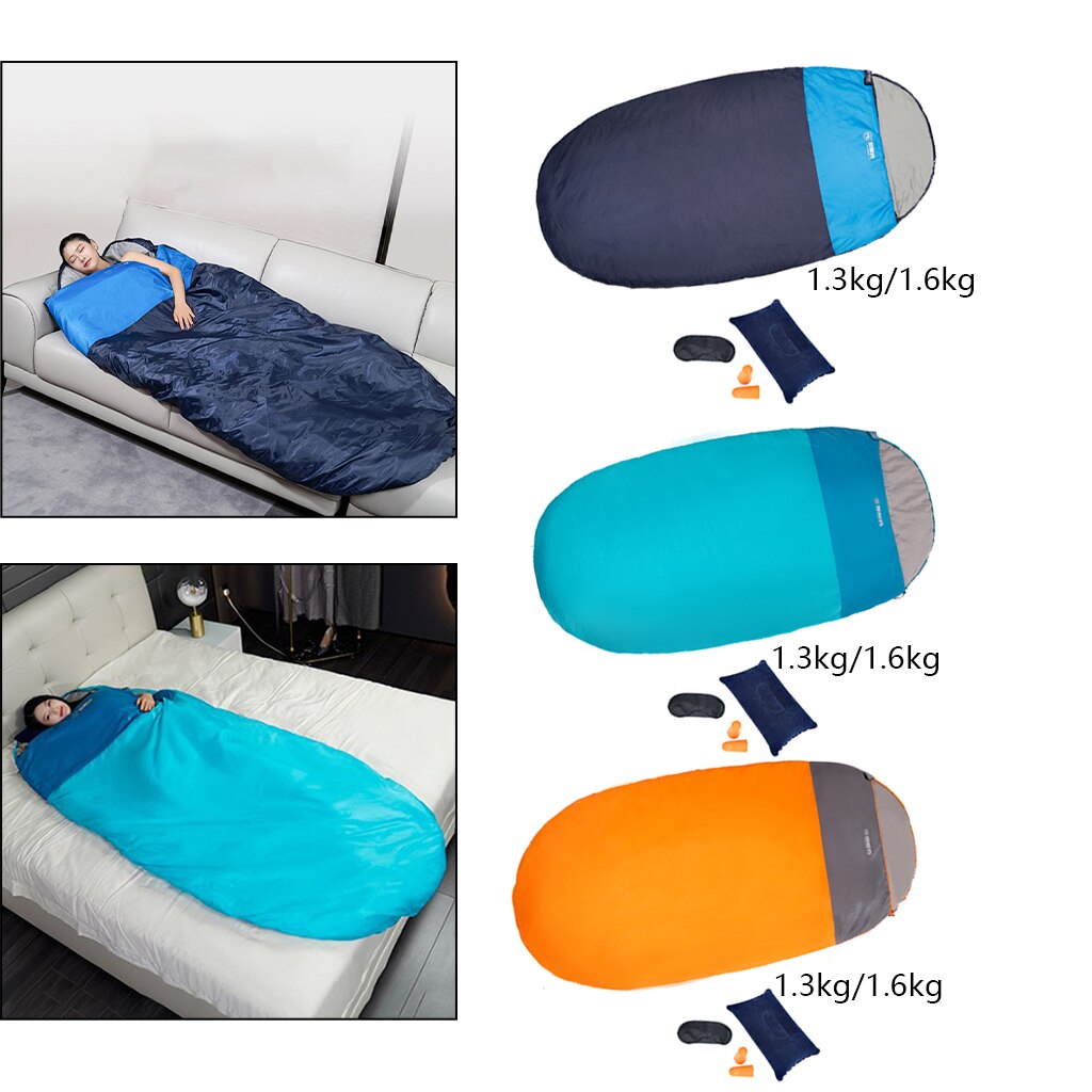 Travel Sleep Bag Double-Sided Zipper Wear-Resistant for Backpacking Festival Adventures Boys Childrens