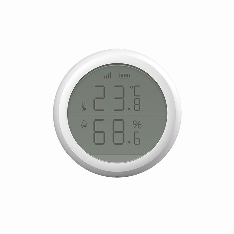 Tuya ZigBee Smart Home Temperature And Humidity Sensor With LCD Screen Display Remote Control Via Smart Life App