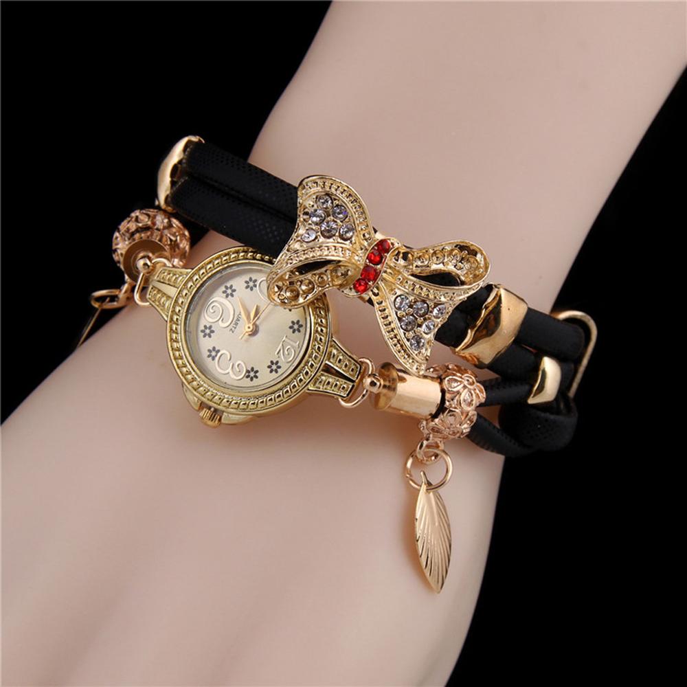 Vlinder Retro Strass Armband Horloges Vrouwen Mooie Bruiloft Quartz Horloges vrouwelijke horloges voor vrouwen vrouw horloge