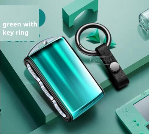 Car ABS Key Case Shell For Volvo XC40 XC60 S90 XC90 V90 T5 T6 T8 Fob Smart Key Replacement: with key ring green