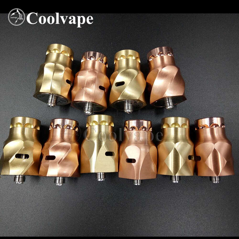 coolvape Comp Lyfe rda 24mm brass red copper material e-Cigarette Atomizer Tank Atomizer rda