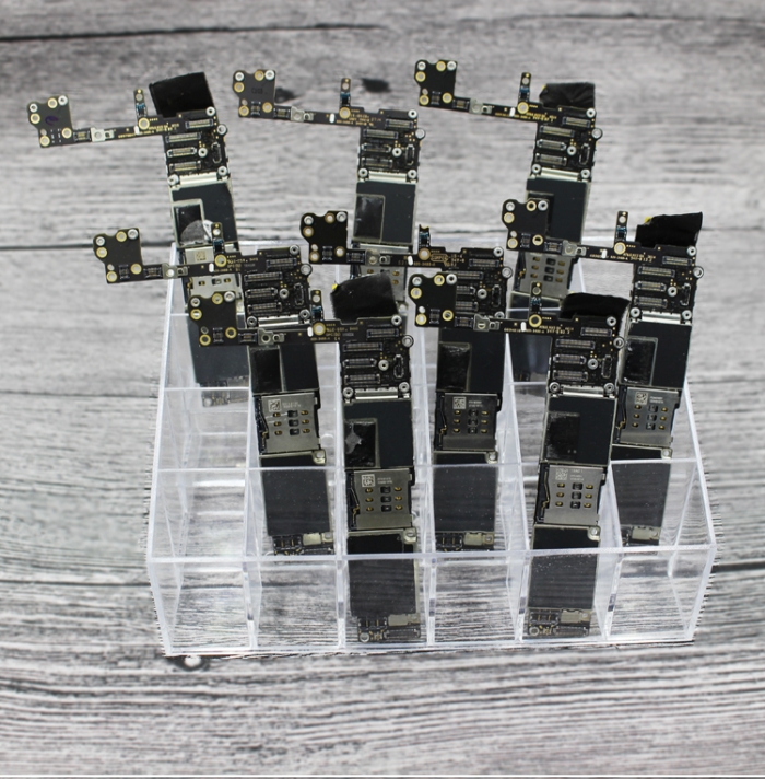 PHONEFIX Electronic Components Storage Box Acrylic Plastic Toolbox Parts Screws Acrylic Container for Mobile Phone Repair