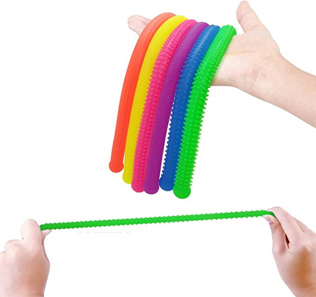 Colorful Anti-Stress Sensory Relieve Toys Calming Stretchy Stress Anxiety Relief for Homeschool Office Decompression Toys