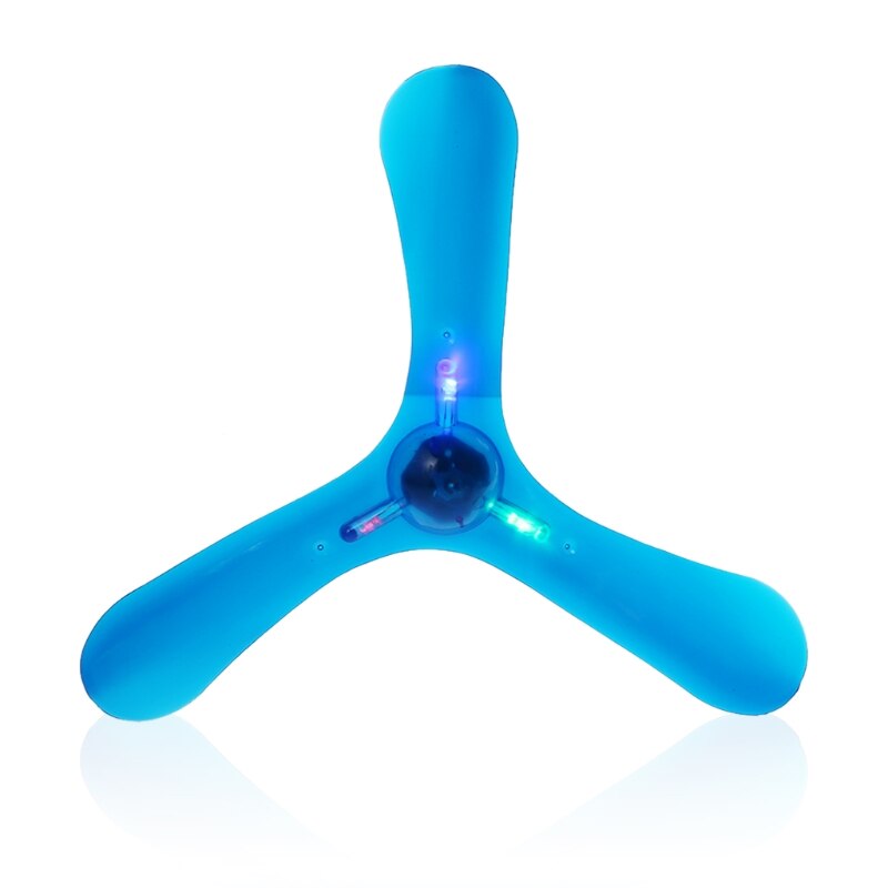 LED Light 3 Leaves Boomerang Outdoor Fun Toy Sport Throw Flying Toys