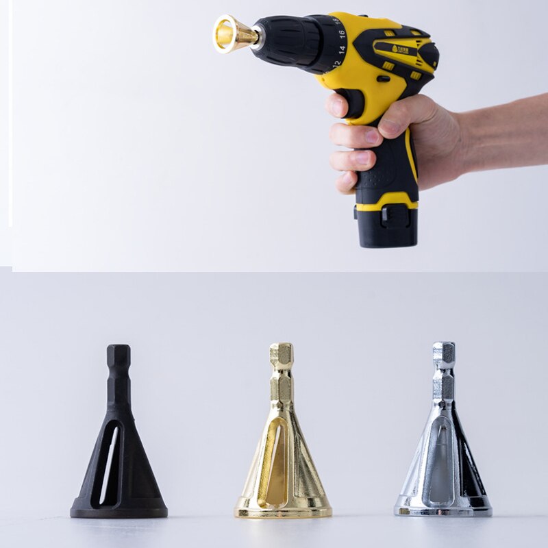 Ontbraamgereedschap van roestvrij staal met zeshoekige/driehoekige schacht, buitenafschuining, boor met hoge sterkte en hardheid, verwijdert bramen