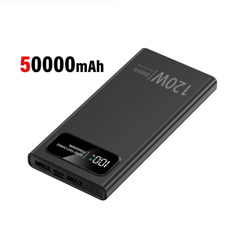 200000mAh 120W Power Bank a ricarica rapida capacità Super Ultralarge per batteria esterna di alimentazione Mobile per Iphone Xiaomi Vivo: Oro