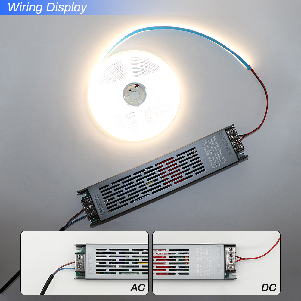 Ultratynd led-transformer strømforsyning  dc 12v 24v 60w 120w 200w 300w 400w ac110-240v led-driver strømforsyning til led-strimler belysning