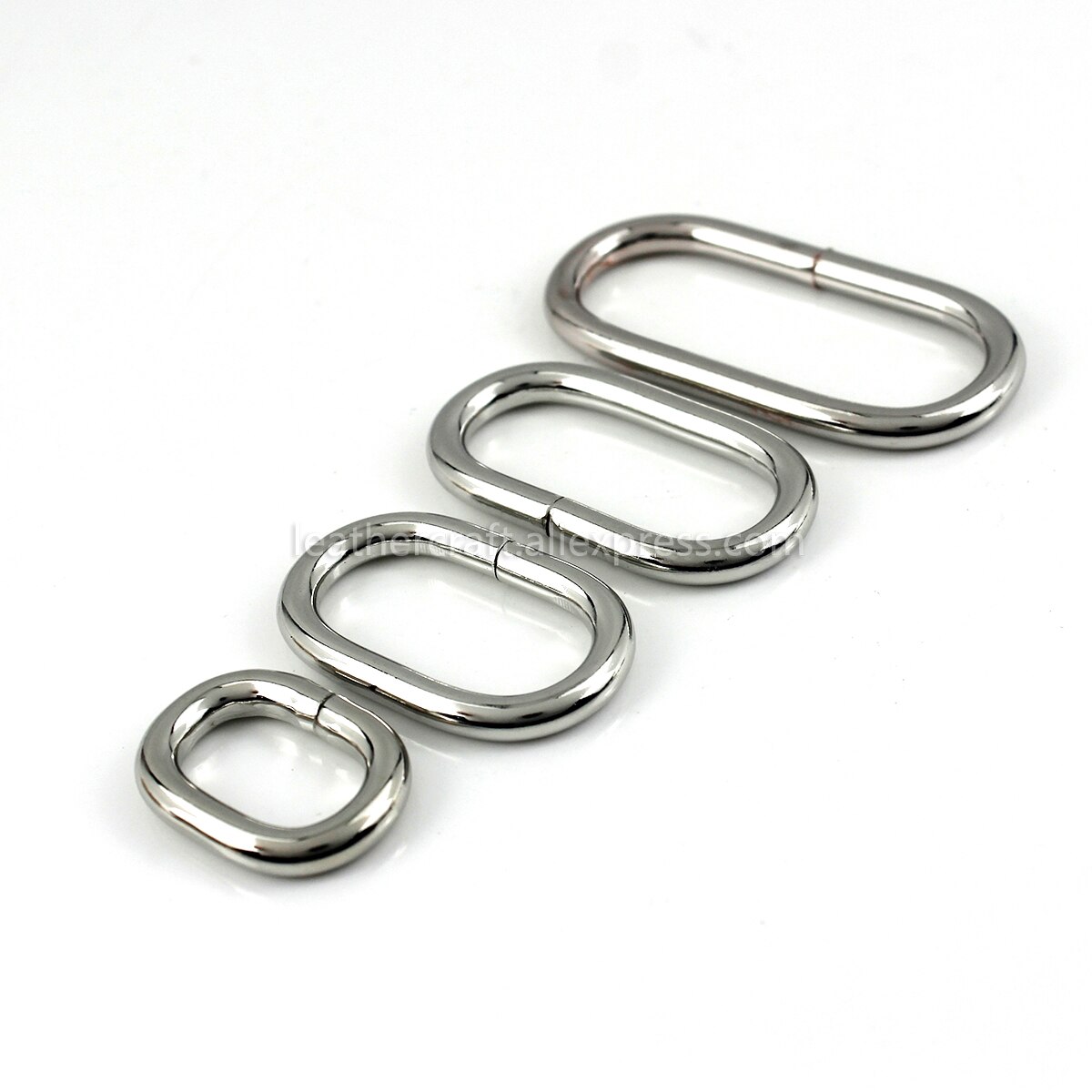 Boucle circulaire en métal 1 pièce | Boucle ovale pour sangles, sac en cuir, artisanat, ceinture boucle, accessoires de vêtement à créer, soi-même 20/25/31/38/50mm: ID 31mm / Silver