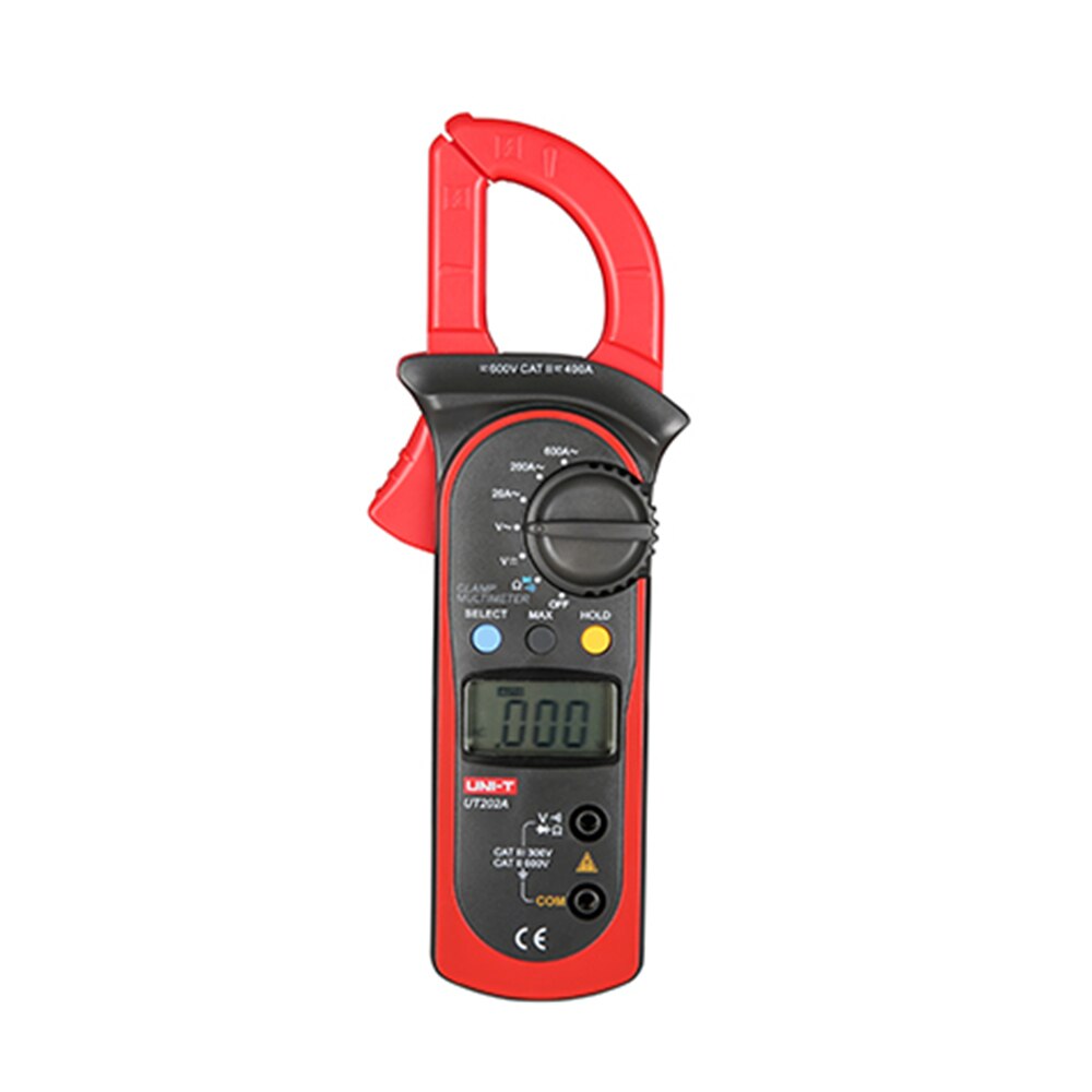 UNI-T UT202A 400-600A Ditgital Current Clamp Meters NCV Test DC/AC Multimeter Tester Diagnostic Tool Capacitance Tester