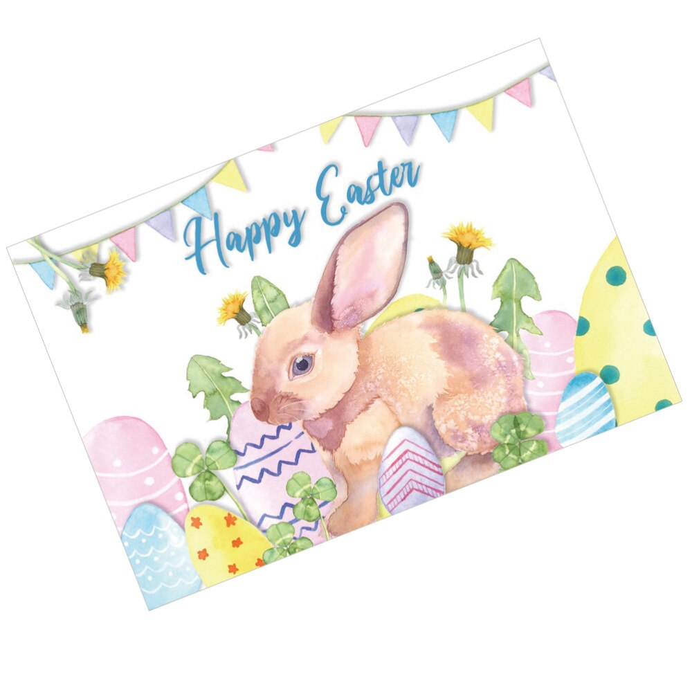 1Pc Cartoon Bunny Photo Background Easter Eggs Wall Backdrop for Photography