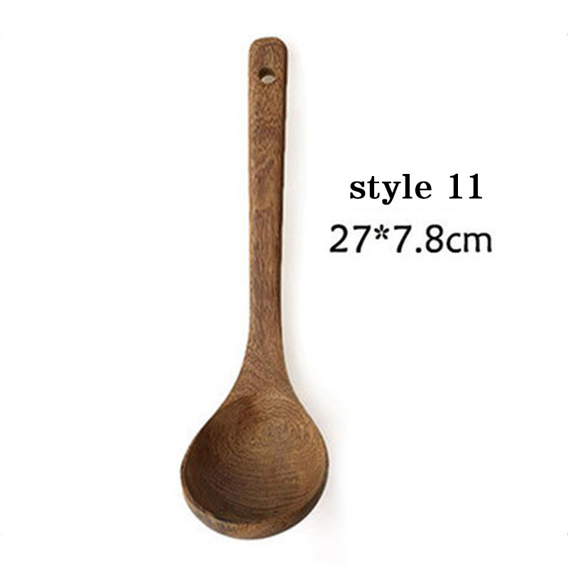 1pc Non-stick Wood Spatula Shovel Spoon Kitchen Accessories Non-Stick Cookware Cooking Utensils Tools Household Kitchen Cookware: style 11