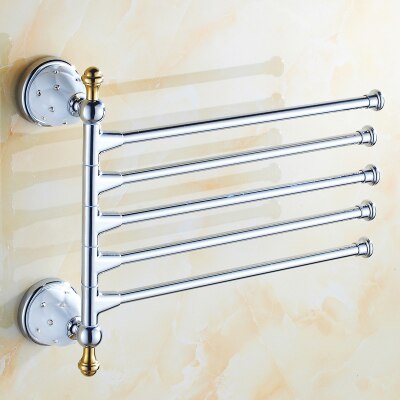 Ensemble Salle De Bain En Bronze Motif Cygne - Porte-savon, Serviettes, Miroir - Occasion