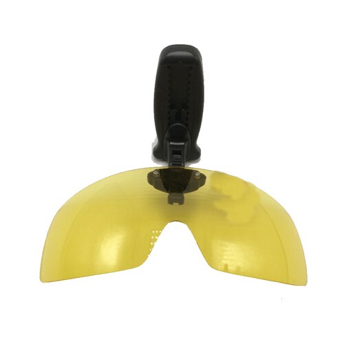 Polarized Glasses Hat Visors Sport Clips Cap Clip on Sunglasses For Fishing Biking Hiking Golf Eyewear UV400: Yellow