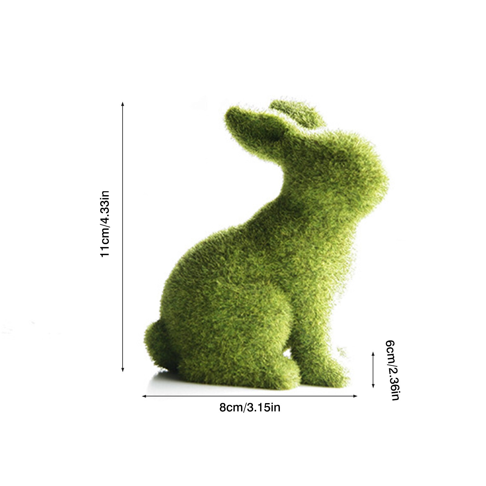 14Cm Handgemaakte Bunni Decor Pasen Imitatie Pasen Resin Massaal Home Garden Outdoor Raamdecoratie Tuin Christian: 01