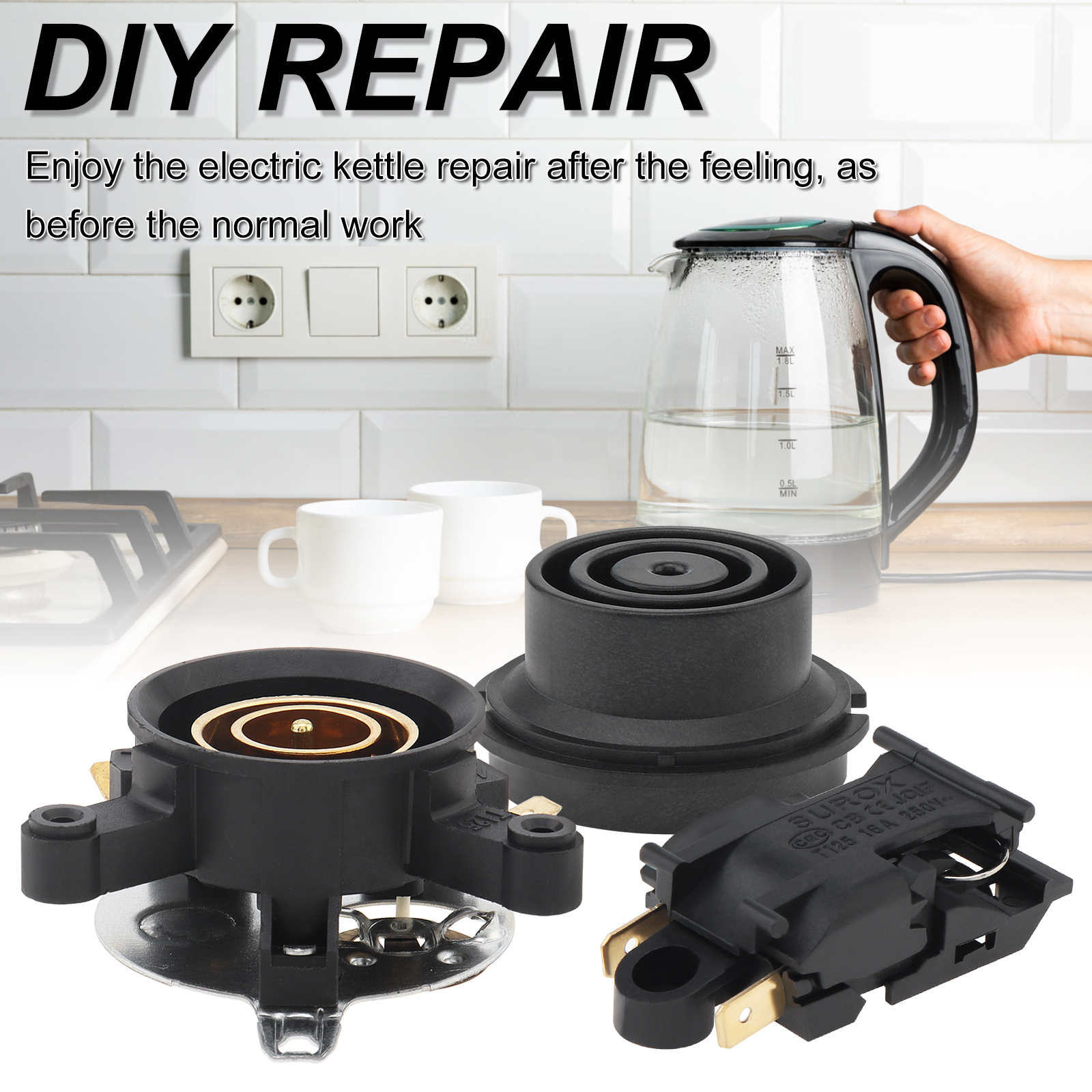 3 szt. Podstawa czajnika wymienny złącze przełącznika termostatu czajnika elektrycznego robić użytku domowego