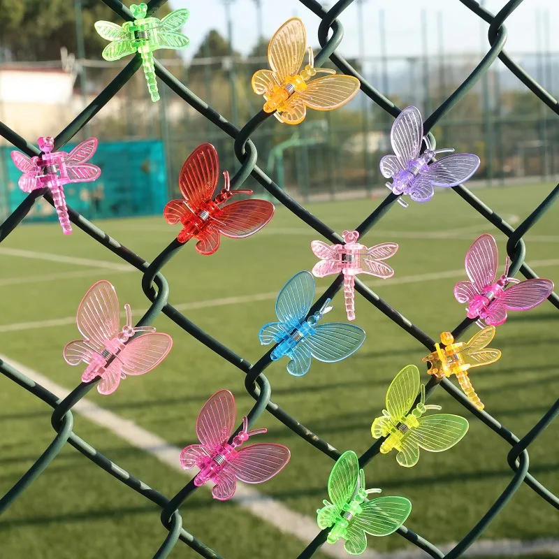 Pince à orchidée libellule papillon, 100/10 pièces, Clips pour plantes de jardin, vigne grimpante, Support fixe, Clip en plastique, décoration de jardin bonsaï