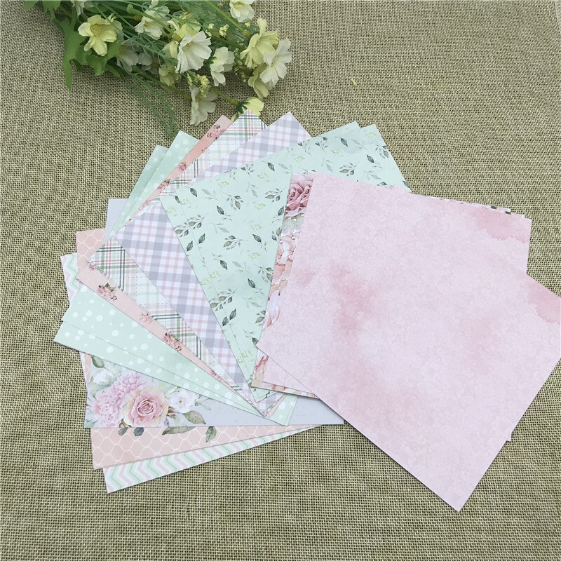 24 sheet 6&quot;X6&quot;the think spring patterned paper Scrapbooking paper pack handmade craft paper craft Background pad