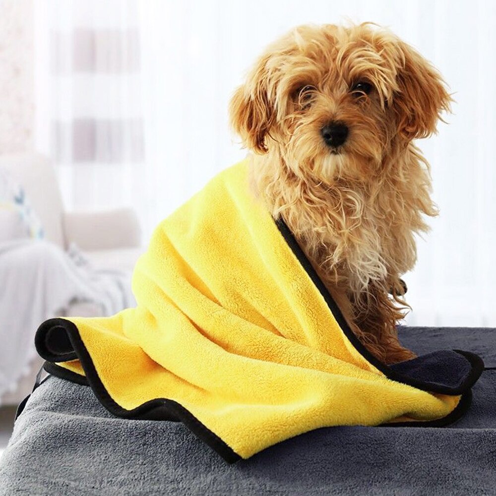 Dikke Huisdier Bad Handdoeken Grote Microfiber Kat Honden Zachte Badjas Super Absorberend Sneldrogende Vegen Doek Huisdier Schone Leveringen