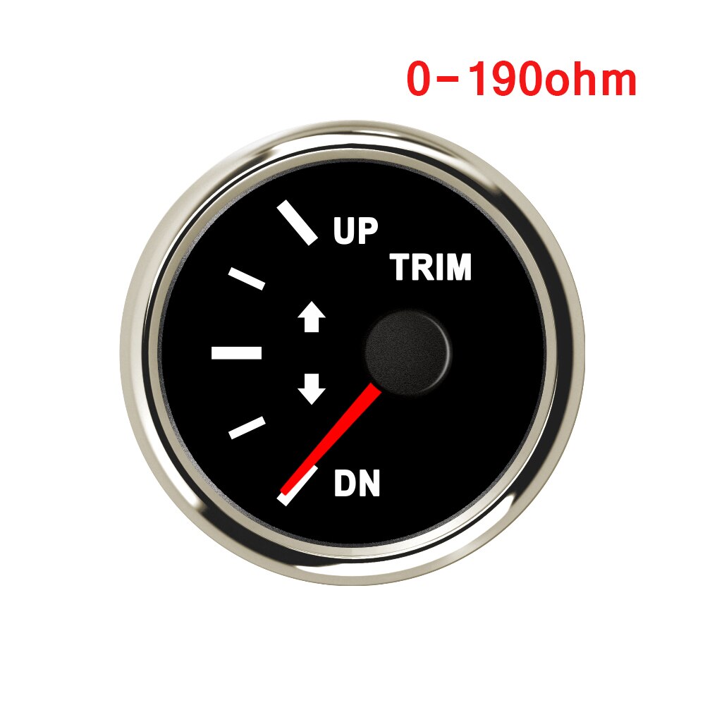 52mm up dn trim mätare 0-190 ohm båt trim mätare marin trim tilt indikator för inombords utombordsmotor bil motorcykel trim mätare: Sb 0-190 ohm