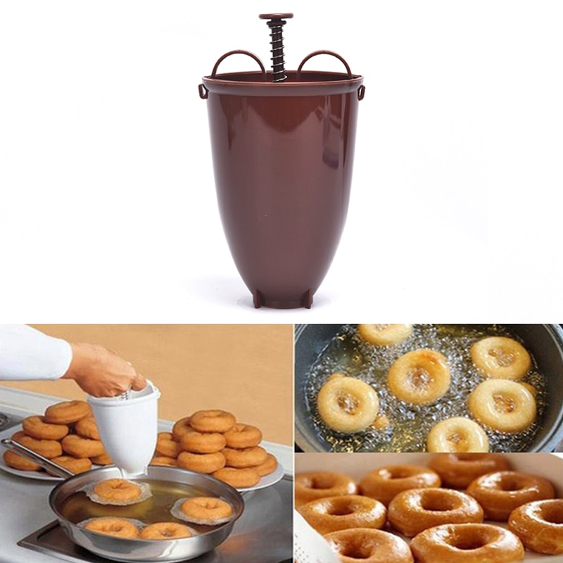 Plastic Donut Doughnut Maker Beslag Dispenser Voor Taart Diy Bakken Tools Creatieve Taart Maken Keuken Accessoire