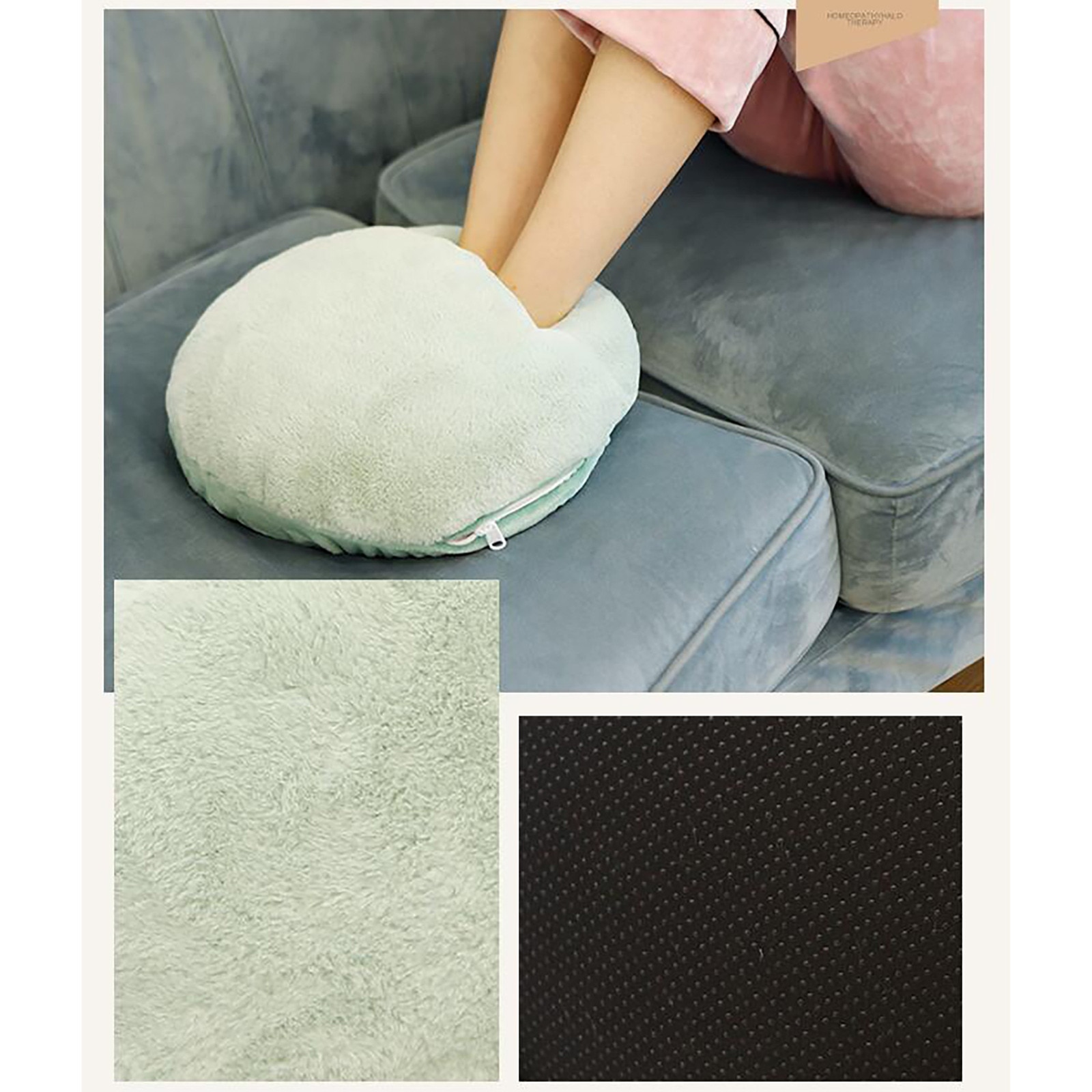 Pie calienta calentador zapatillas portátil calentadores de pies con calefacción eléctrica Pad seguro lavable Pantufla con calefacción para viajes de casa