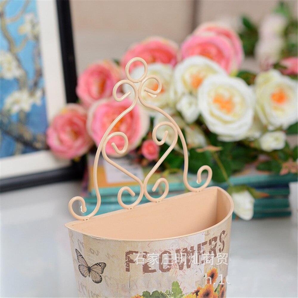 Wall Hanging Planter Plant Pot Trough Garden Fence Balcony Railing Flower Basket Plastic Flower Pots Flowers Bucket Home Decor