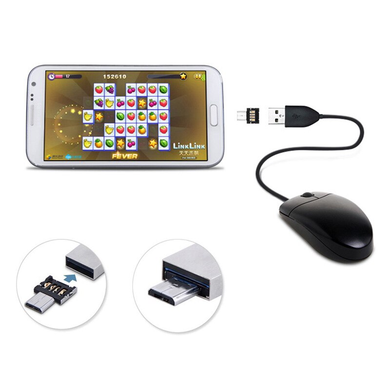 Otg Adapter Usb Naar Micro Usb Converter Flash Drive Connector Voor Android Smartphone Tablet Pc Met Otg Flash Muis toetsenbord