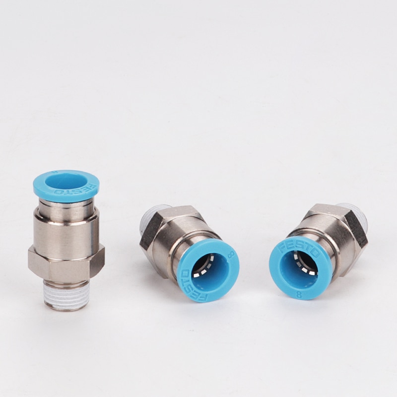 Festo pneumatic pipe fitting straight through connector QS-1/8-4 QS-1/8-6 QS-1/8-8 QS-1/8-12 QS-1/2-10 QS-3/8-12