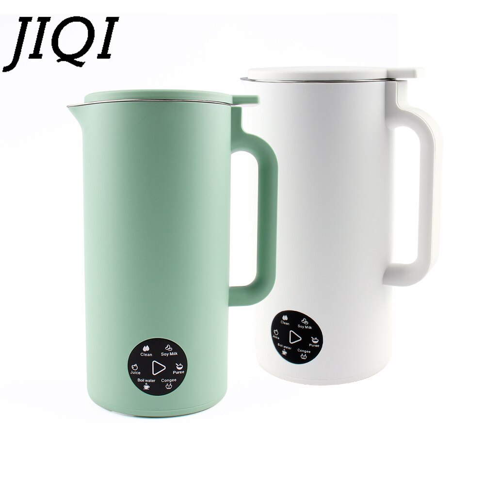 110V/220V Soymilk Maker Food Blender Electric Juicer Grain Grinder Soya Bean Milk Machine Filter-free Puree Mixer Congee Cooker