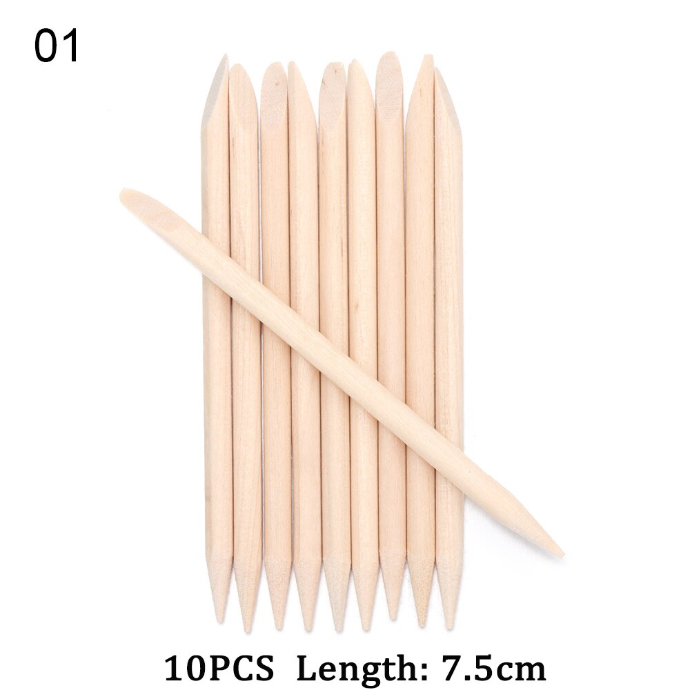 3 Sizes Orange Wood Sticks for Cuticle Pusher Cuticle Remove Tool forks for nails Manicures Tools 10/30/50/100Pcs/Set Whosale: 1