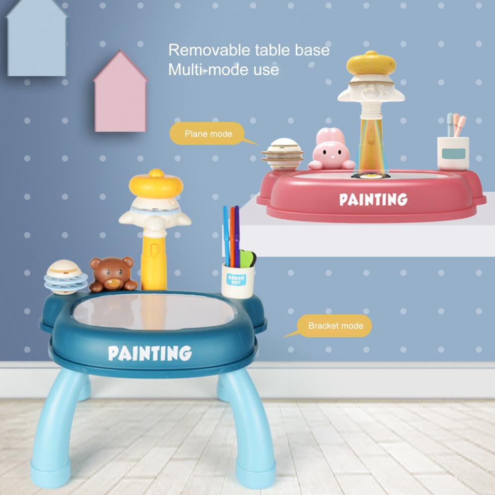 Imagination Ability Reusable Child Smart Projector Sketcher Desk for Children