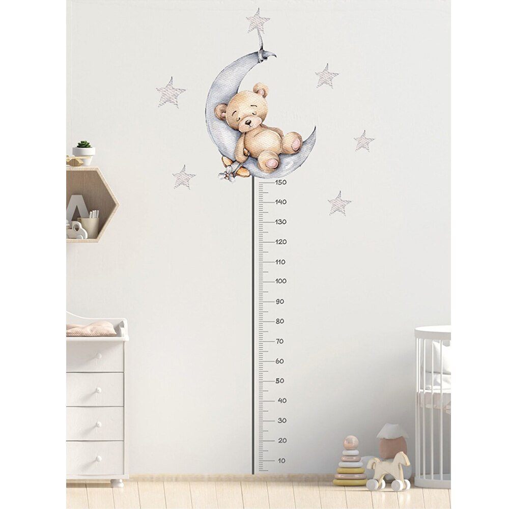 Home Decor Wall Stickers Decorative Height Measuring Wallpaper For Kids Room Stature Baby Child Growth Chart Rabbit Meter Rulers: MODEL 3