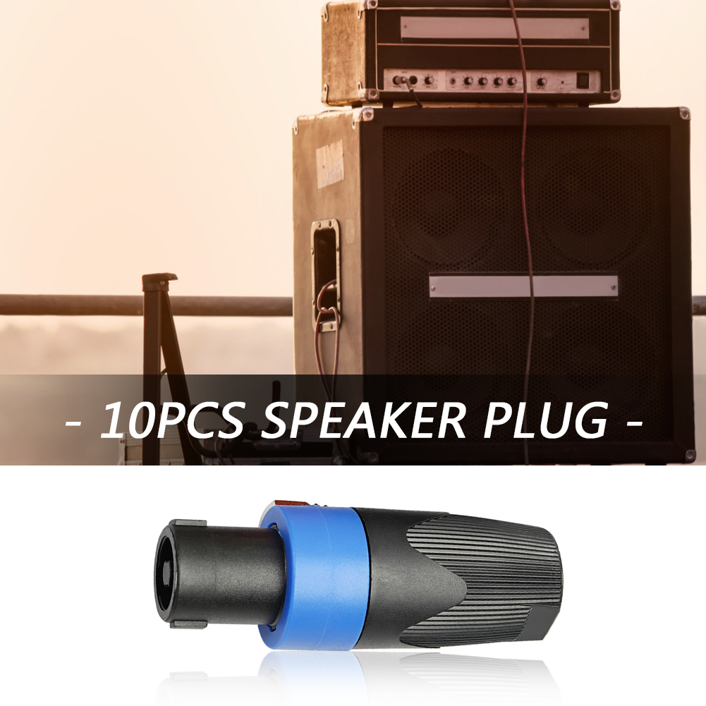 4 Pole Connector Plug Speaker Audio Cable Plug Adapter Female Jack Accessories for Neutrik NL4FC NL4FX NLT4X NL2FC