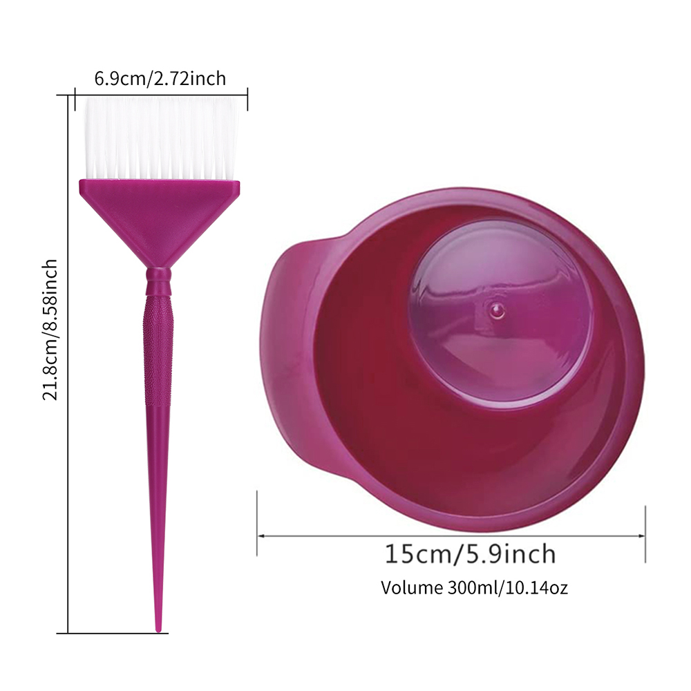 Juego de 3 uds/2 uds de tinte para el cabello , tazón de cepillo de Color, mezclador de tinte para el cabello, tazones para mezclar colorantes, herramientas de estilismo de peluquería