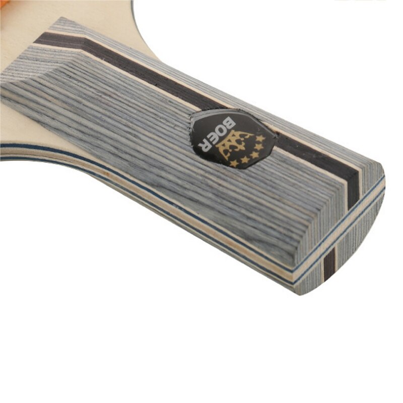 Table Tennis Racket Lightweight Powerful Ping Pong Paddle Bat Long Straight/horizontal Grip Table Tennis Training