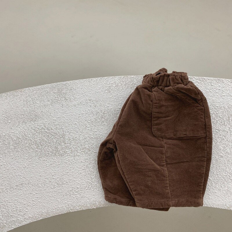 Koreaanse Stijl Herfst Kinderen Meisjes Jongens Broek Corduroy Losse Radijs Broek Kinderen Uitloper Mode Kleding E3000