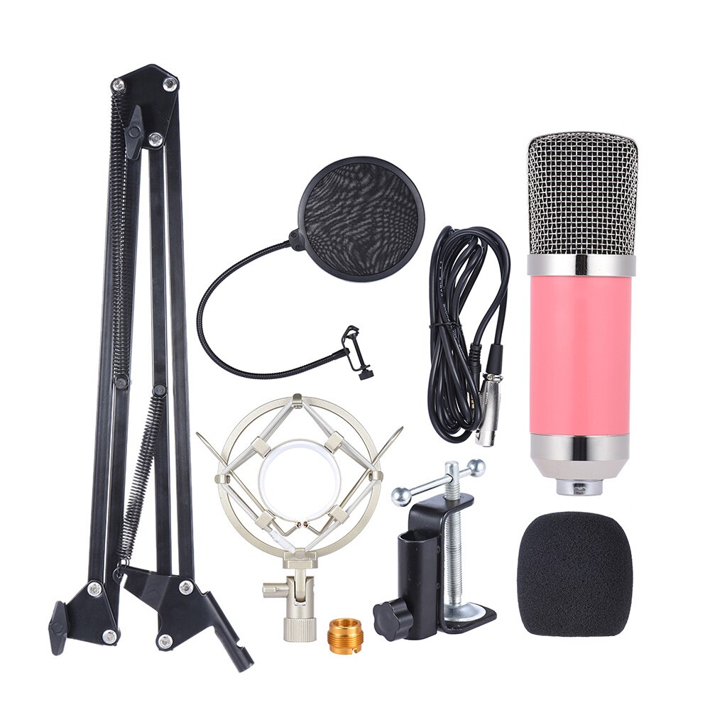 Professionele Broadcasting Studio Recording Condensator Microfoon Mic Kit Met Shock Mount Verstelbare Suspension Scissor Arm Stand