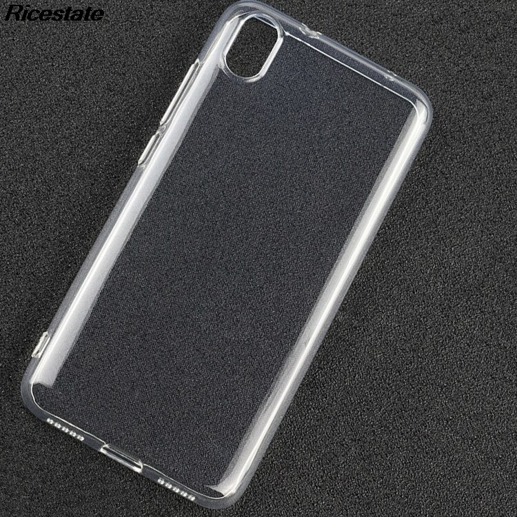 Redmi 7A 5.45 inch Frosted Matte Case Voor Xiaomi Redmi 7A Back Cover Bescherm Skin Silicon case: Clear