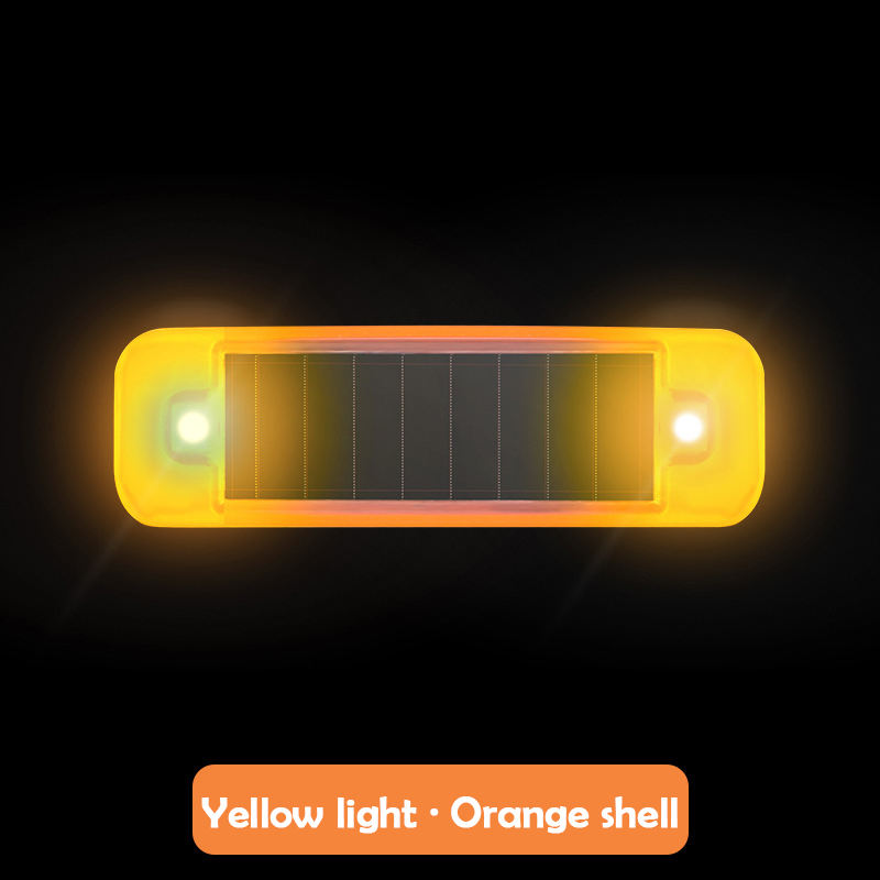 Mini led-autolampje op zonne-energie, waarschuwingslampje voor 's nachts, gesimuleerd alarm, draadloos antidiefstalwaarschuwingslampje, knipperend nep-alarmlampje: Diepblauw