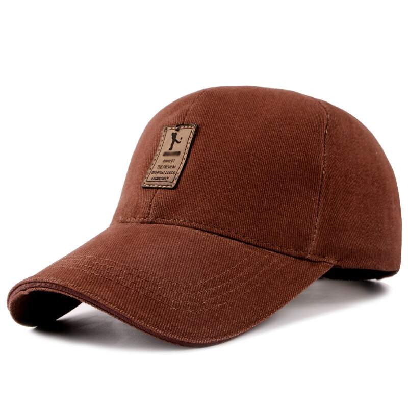 Men's Baseball Caps Street Hip Hop Snapback Cotton Hats Casual Caps for Men and Women Outdoor Sunscreen: Brown