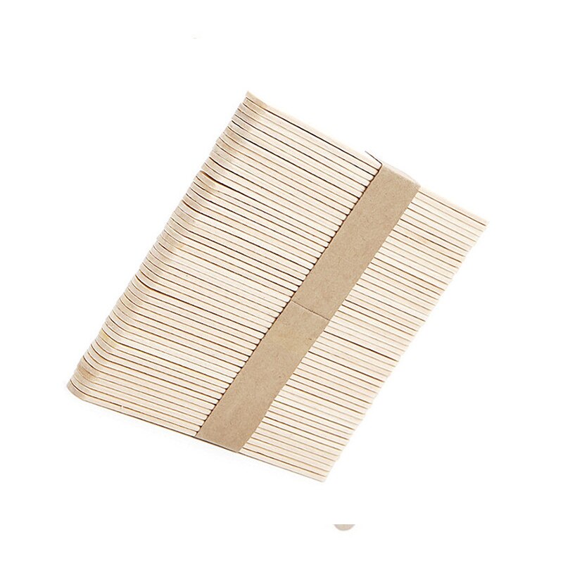 50/100pcs Ice Cream Popsicle Sticks Natural Wooden Sticks Ice Cream Spoon Hand Crafts Art Ice Cream Lolly Cake Tools