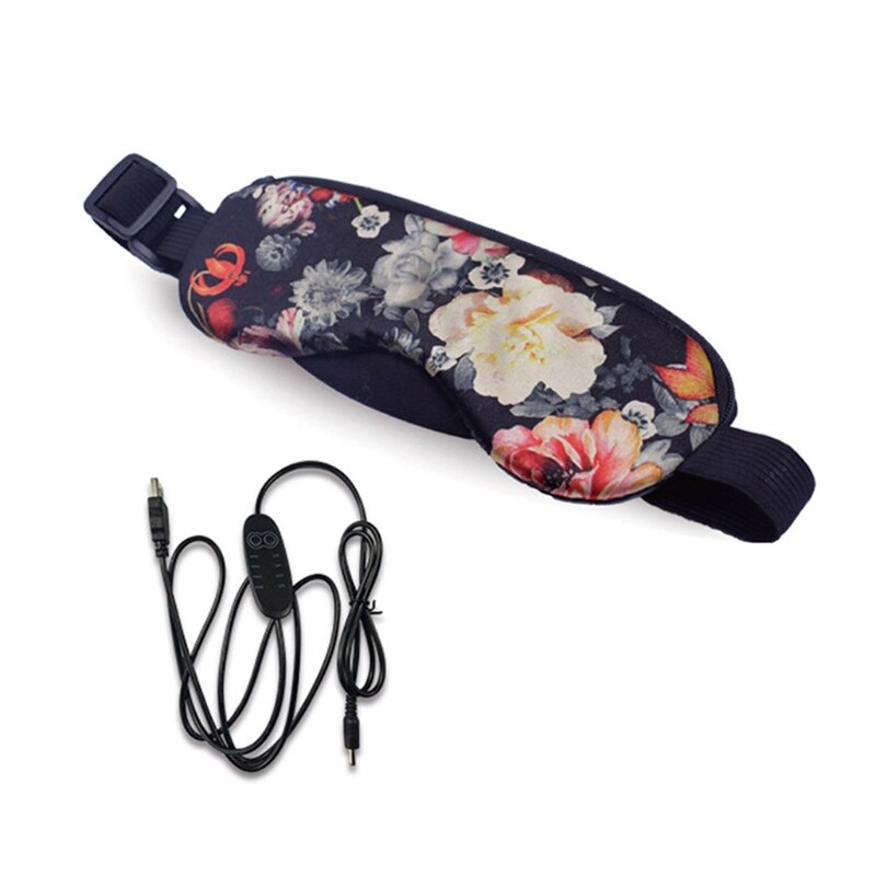 Temperature Control Heat Steam Cotton Eye Mask Dry Tired Compress USB Pads: C
